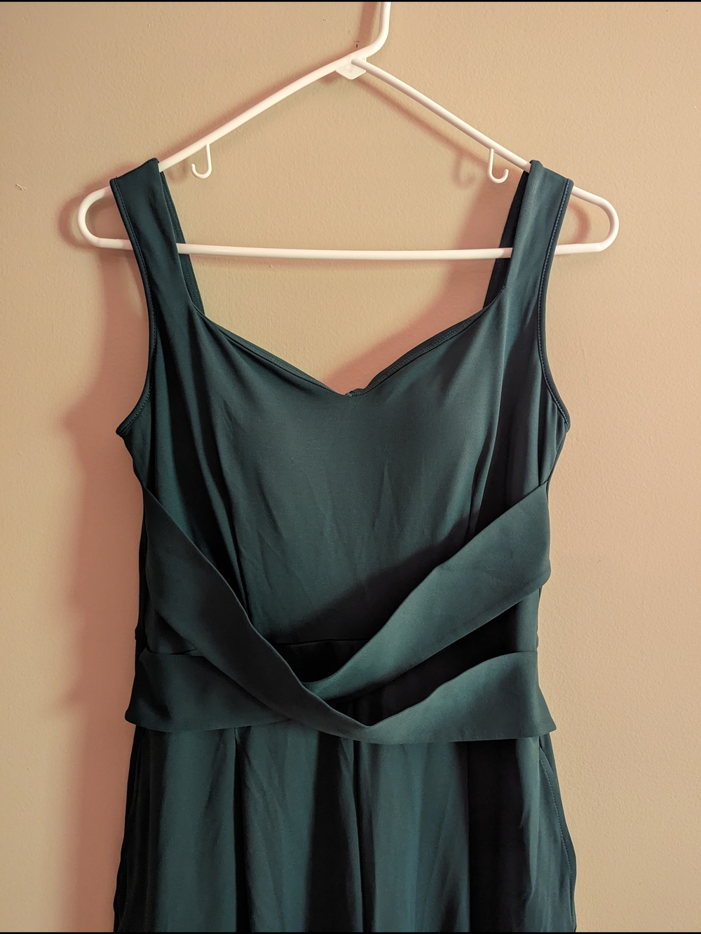 HALARA Forest Green Wide-Leg Sleeveless Jumpsuit - Picture 3 of 11